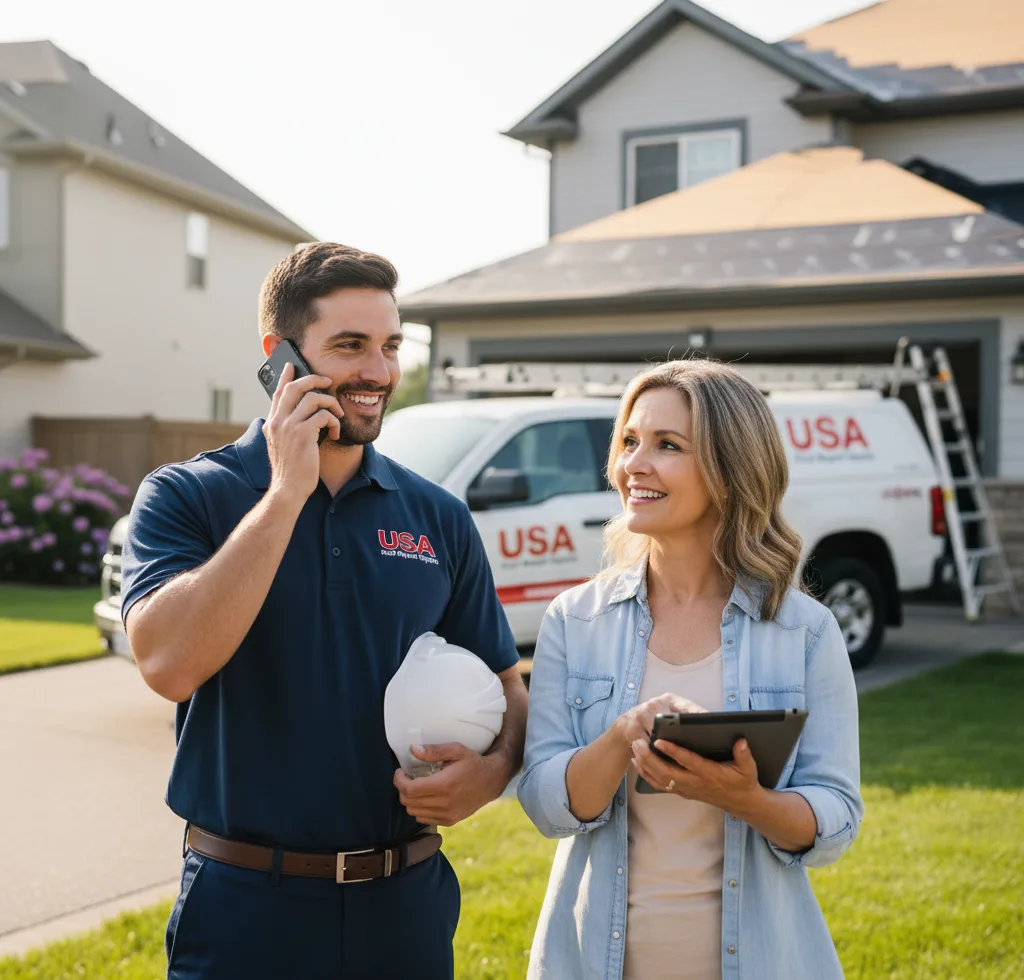 USA Roof Repair Experts customer support in Hart